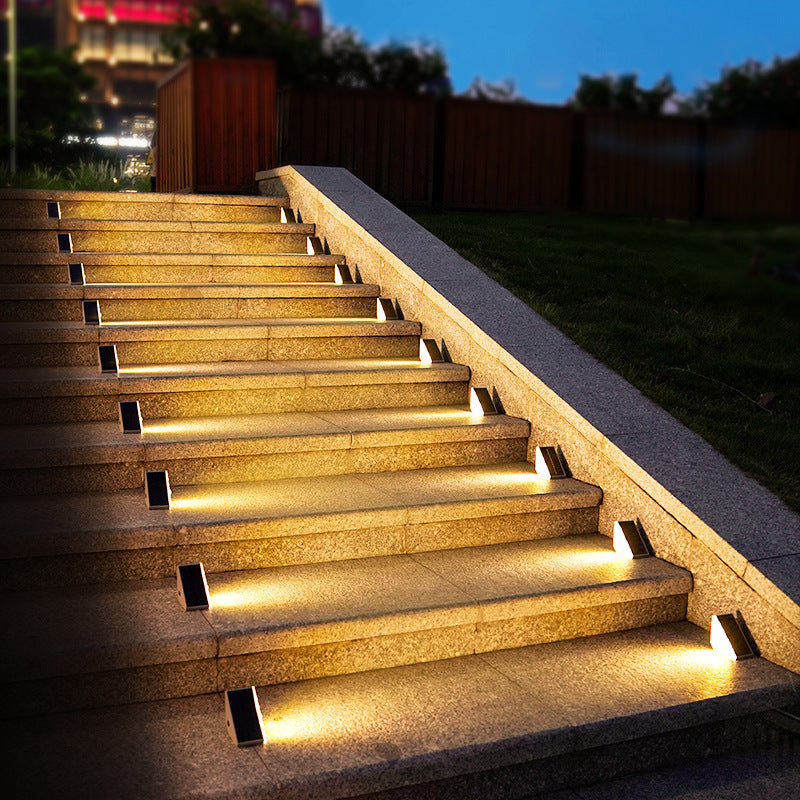 Outdoor Solar Stair Lights – Warm White LED Illumination, Pack of 4 or 10
